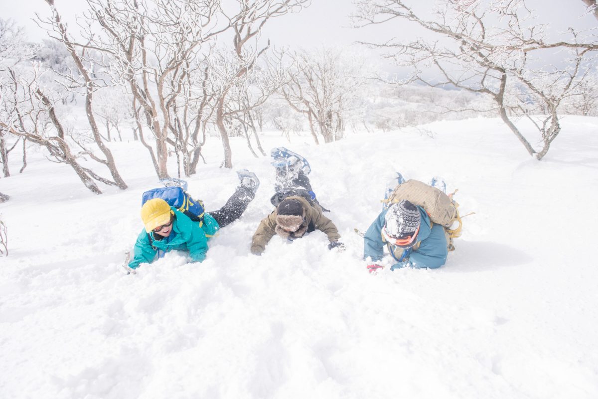 滋賀県・蓬莱山　スノーシュートレッキング